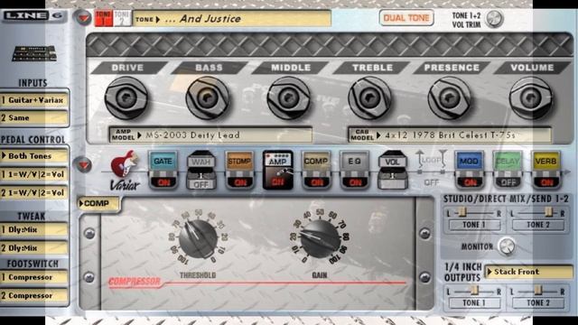 Metallica - And Justice For All - POD Line 6 X3 Live Tone Clone смотреть онлайн