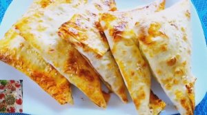 Ленивая самса из лаваша с хрустящей корочкой