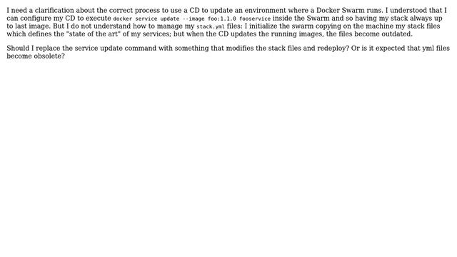 Software Engineering: Docker swarm update through Continuous Deployment смотреть онлайн