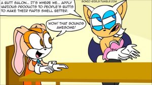 Sonic Girls Farting Comics: Little White and Green Lies (voiced)