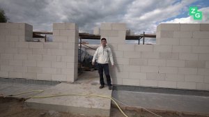 Поднимаем стены из газобетона | проект Загорянка