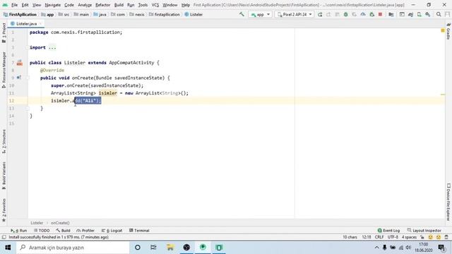 ArrayList Kullanımı - 1 смотреть онлайн