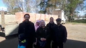В храм Петра и Павла в пос. Новописцово доставлен кирпич для ремонта