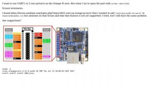 Unix & Linux: How to use UART pins on Orange Pi zero?