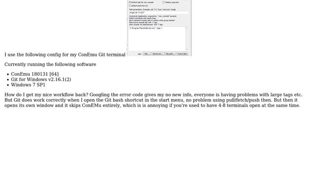 Windows Git won't work correctly with ConEMU after updating both смотреть онлайн