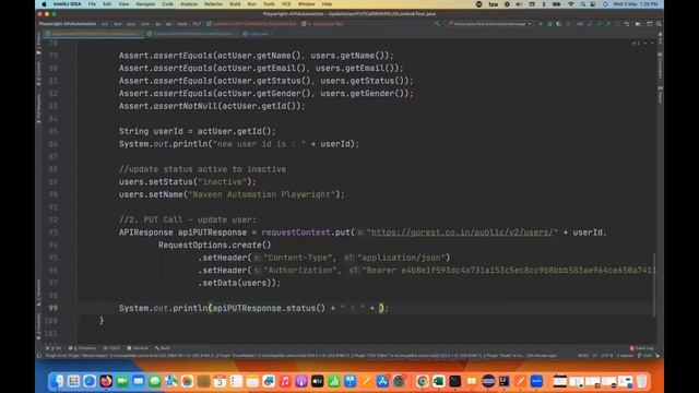 Part 8 - PUT CALL || POJO Class || Playwright Java API Automation смотреть онлайн