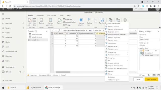 Use or Create a Dataflow | The Complete Microsoft DA-100 Exam Series Episode 11 смотреть онлайн