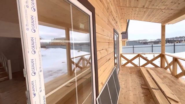 Дом из бруса 8 на 10 с верандой два этажа смотреть онлайн