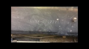 Mitsubishi Airtrek SportGear 4G engine, locations of the chassis number, vin plate and engine numbe