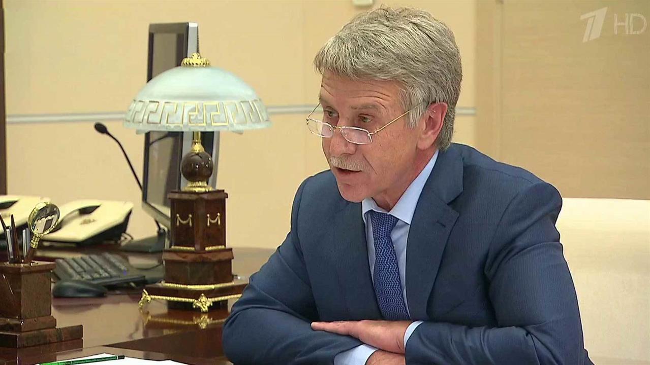 Владимир Путин встретился с председателем правления компании "НОВАТЭК" Леонидом Михельсоном