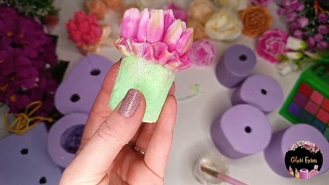 Заливаю Новинки силиконовые формы Цветы  .Мыловарение.soap.Формы для мыла.Цветы из мыла