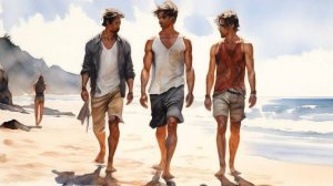 Три пацанчика на море - hip hop SUNO AI создано с использованием нейросетей