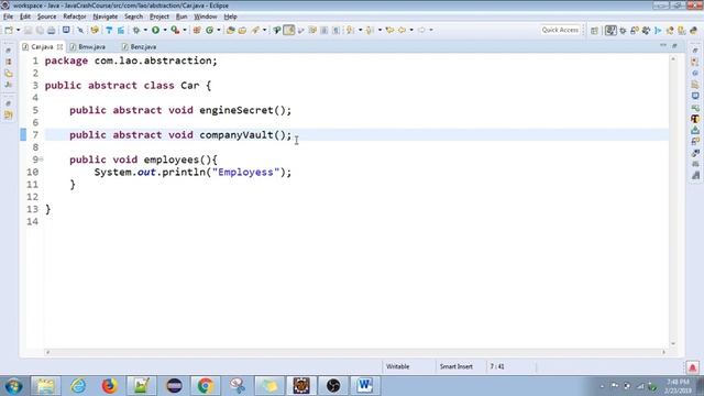 Java Crash course | 10 | Java ABSTRACTION Explained | Tamil | Java for Automation