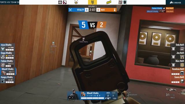 NAVI vs Vitality and Secret - Rainbow Six VOICE COMMS at European League Season 1 Stage 2