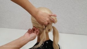Простая Свадебная и Вечерняя прическа.Быстрые пошаговые прически.Easy Wedding and Evening Hairstyle
