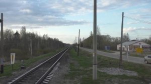 Посёлок Уторгош из окна автобуса. Поезд Санкт-Петербург – Гомель