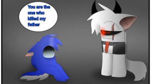 | Комикс White x blue | among us | (Русская озвучка)