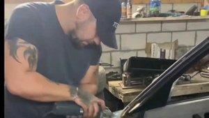 Golf2, кузовной ремонт, замена лобового стекла, часть 1