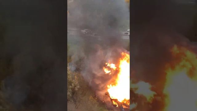 Пожар на газовой подстанции