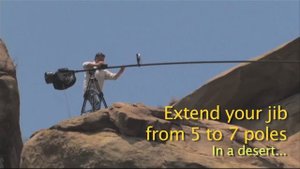 8 metre Camera Jib for DSLR and Mini HD / 3D