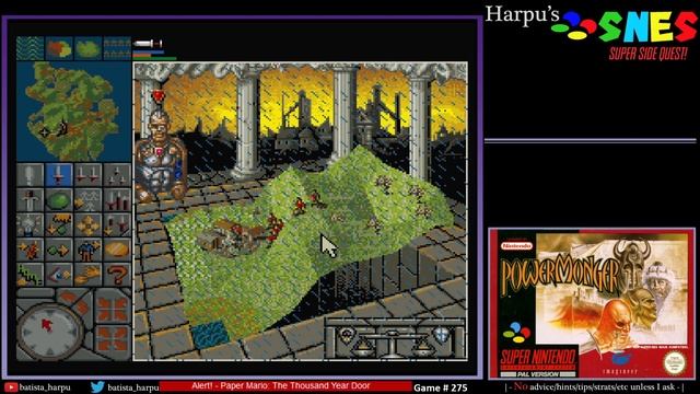 SNES Super Side Quest - Game # 275 - Powermonger [2/4] смотреть онлайн
