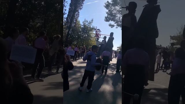 Gegants de Santa Coloma de Gramenet a la Gran Festa del Cor del Tibidabo