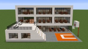 Майнкрафт - Как построить современную школу. Minecraft