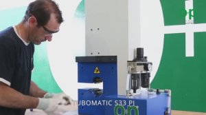 Опрессовочный станок TUBOMATIC S33PI в работе