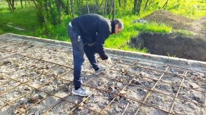 Вязка плиты. Вязка арматуры.