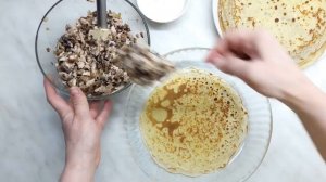 Простой Блинный Пирог с грибами. Масленица 2019
