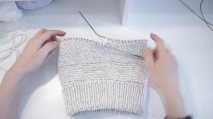 Шапка спицами с ушками. Детская шапка спицами.Шапка спицами с ушками. Детская шапка спицами.