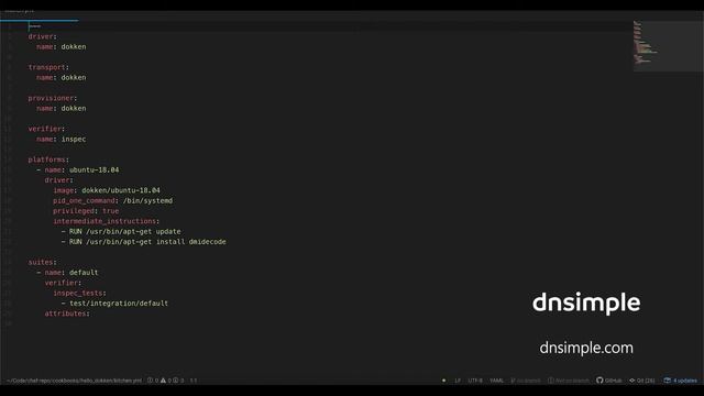 DNSimple & Chef - Test Kitchen with Docker смотреть онлайн