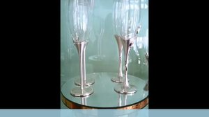 Свадебные бокалы со стразами