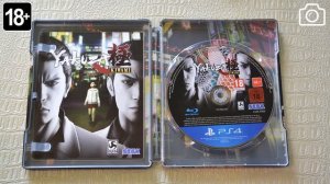 Yakuza Kiwami  SteelBook (PS4, PlayStation 4).  Детальная распаковка издания