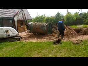 Монтаж станции Диамант 8 с доборными горловинами в Вологодской области, дер. Родионцево.