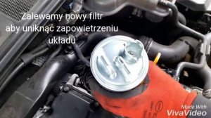 Replacement diesel fuel filter 1.9 tdi Audi vw Passat Skoda Seat (bleeding)