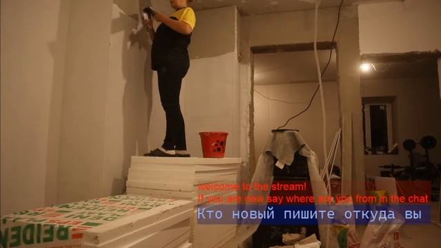 шпаклюем на первый раз // ремонт старого дома 1957 года #6 смотреть онлайн