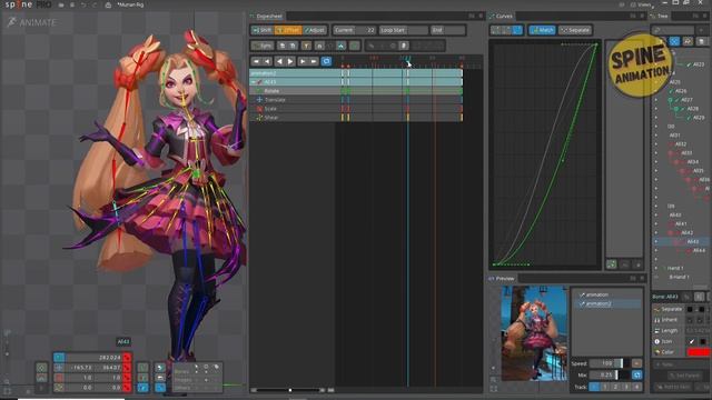 spine 2d idle animation for beginners