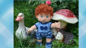Пупсик Антошка. Вязаная крючком кукла.