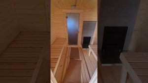 Обзор Бани Бочки квадро 6м длина, 2.1м диаметр на бетонные блоки.