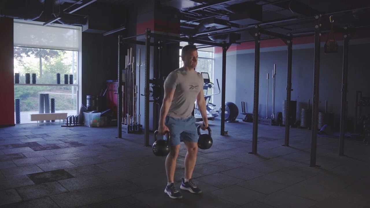 Становая тяга с двумя гирями/ Dual KB Deadlift
