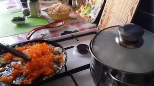 Щи из квашеной капусты с куриными крылышками