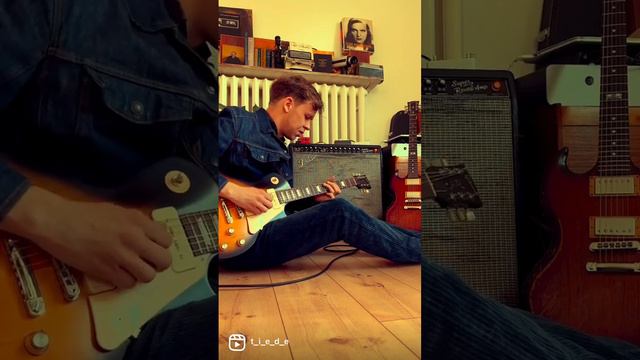 LES PAUL P90 TOBACCOBURST INTO 1966 SUPERREVERB BLACKFACE + BOSS RC 2 смотреть онлайн