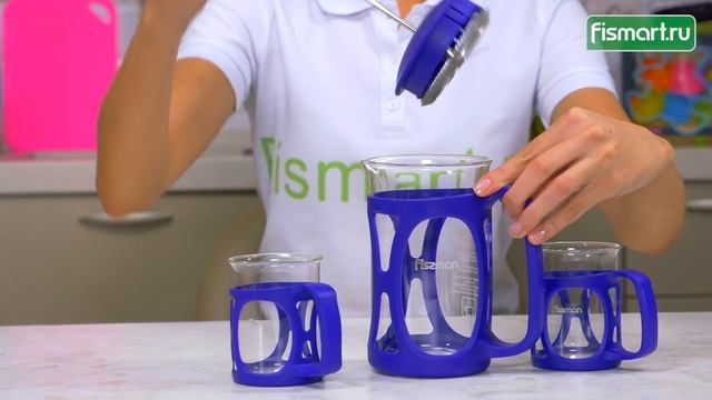Набор из френч пресса Fissman Opera и двух кружек видеообзор (9180) | Fismart.ru смотреть онлайн