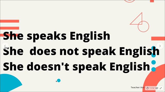 Present simple negative and interrogative смотреть онлайн