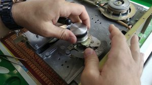 Ремонт Олимп 004.  Сборка и установка узлов обводных и прижимного роликов.  Часть 12