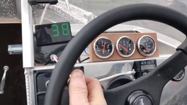 Вятбот-390DCM с мотором Hidea 9.9 pro, первые испытания на скорость смотреть онлайн