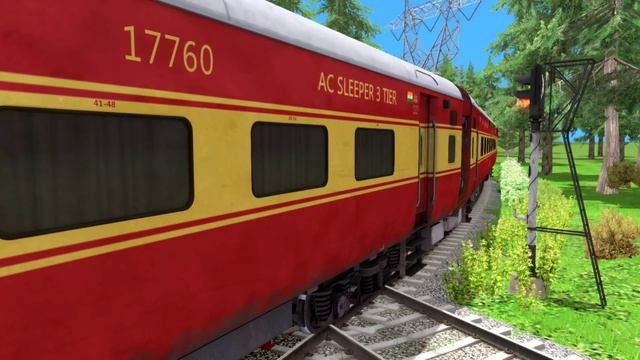 Three Trains Vs Giant Elephant? - Stops the Train | Train Simulator