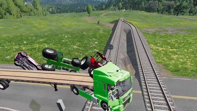 DACIA, VOLSKWAGEN, FORD, BMW COLOR POLICE CARS TRANSPORTING WITH TRUCKS - BeamNG.drive