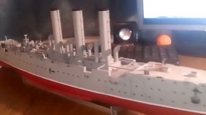 Крейсер АВРОРА бумажная модель (часть 4)